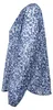Damen Jeansfarbene Raglan Bluse mit Schlitz und Druck, Produktbild-Vorschau 6