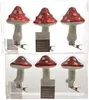 Baumschmuck Pilz knubbelige Pilzkappe 3er Set Glaspilz mit Produktbild-Vorschau 1