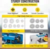 A collage of images showcasing features of a mini metal lathe, including construction, gears, handwheel, and through hole. Produktbild-Vorschau