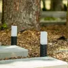 4er Set LED Solar Gartenleuchten Rattan Optik – Produktbild-Vorschau 8