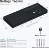 doporro Lavabo Bagno Sospeso 100 cm Rettangolare in Resina Anteprima dell’immagine prodotto 7