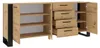 Commode Nuka K 197 cm Sideboard Highboard Armoire Artisan Voir les images du produit 2