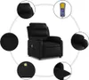 vidaXL Massagesessel Schwarz Kunstleder Produktbild-Vorschau 6
