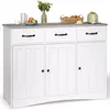 BEALIFE dressoir met 3 deuren, 110x40x80 cm | Met lades, Productafbeelding-voorbeeld 2