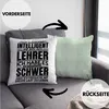 Trendation - Lustiger Spruch Lehrer Deko-Kissen mit Füllung Produktbild-Vorschau 2