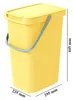 Cestino SELECT 20 L giallo chiaro Anteprima dell’immagine prodotto 8
