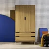 sweeek - Kleiderschrank im Vintage-Stil mit Holzdekor, 2 Produktbild-Vorschau 5