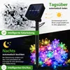 2x Solar Lichterkette bunt, LED Solarlichter im Blumenform, Produktbild-Vorschau 3