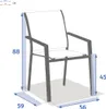Stapelbarer gartensessel "essentia" leinen & lehm aus Produktbild-Vorschau 4