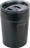 A black insulated tumbler with a lid. Anteprima dell’immagine prodotto