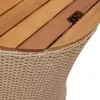 vidaXL Garten-Beistelltische 2 Stk. mit Holzplatte Beige Produktbild-Vorschau 9