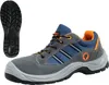 A pair of safety shoes shown from the side and the sole from the top. Náhled obrázku produktu