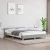 vidaXL Bettgestell ohne Matratze Hellgrau 140x200 cm Stoff Produktbild-Vorschau 2