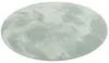 Luxus Super Soft Kunstfellteppich Pearl Grün Rund, Produktbild-Vorschau 2