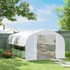 Serra Outsunny 6 x 3 x 2 m in plastica con 8 finestre, Anteprima dell’immagine prodotto 2