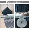 Zanzariera per letto 65x270 cm Blu navy Lettino per bambini Anteprima dell’immagine prodotto 8