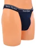 Dunkelblauer Baumwolle Elasthan Herren String Tanga Produktbild-Vorschau 2