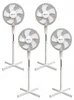 4x BURI Standventilator 45W | Höhenverstellbar 120-130 cm | Produktbild-Vorschau 1