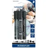 STAEDTLER Lumocolor Permanent Marker Set 4-teilig schwarz Produktbild-Vorschau 2