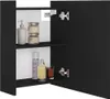 vidaXL Kúpeľňová zrkadlová skrinka čierna 62,5x20,5x64 cm Náhľad obrázku produktu 4