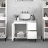 vidaXL Badschrank Weiß 65x33x60 cm Holzwerkstoff Produktbild-Vorschau 3