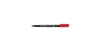 A single red and black marker pen is shown horizontally against a white background. Produktbild-Vorschau