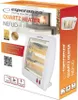 The image shows the packaging of a quartz heater, with the product itself prominently displayed on the front. Náhľad obrázku produktu