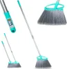 A collage of images showing a telescopic broom from different angles, including a close-up of the handle and a view of the broom head. Voir les images du produit