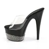ADORE-701-3 Damen Slipper von Pleaser, Transparent EU 36, Produktbild-Vorschau 3