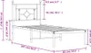 vidaXL Postel s čelem kovová bílá 80x200 cm Náhled obrázku produktu 8