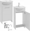 Meuble de salle de bain avec vasque blanche avec mitigeur Voir les images du produit 1