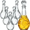 KADAX 6x Whisky-Alkohol-Dekanter Kristall 0,8L Glasflasche Produktbild-Vorschau 4