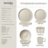 tectake® Küchenstarterset Steingutservice 30-tlg, Topfset Produktbild-Vorschau 4