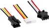 Three different types of wire connectors with colored wires. Náhled obrázku produktu
