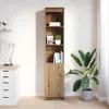 vidaXL Highboard Artisan-dub 37,5x35x180 cm Materiál na Náhľad obrázku produktu 3