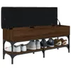 Schuhbank Braun Eichen-Optik 102x32x45 cm Holzwerkstoff Produktbild-Vorschau 4