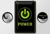 Blechschild Hinweis 20x30cm Power Taste Wanddeko Produktbild-Vorschau 3