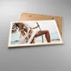 Gerahmtes Poster - Rahmen in heller Eiche - Frau Freiheit Produktbild-Vorschau 3