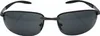 Sportliche Metall Sonnenbrille Oval Rahmenlose Gläser Produktbild-Vorschau 1