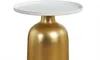 Miliboo - Runder Design-Beistelltisch aus Metall goldfarben Produktbild-Vorschau 3