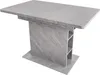 A dining table with a marble-like finish and built-in shelving. Produktbild-Vorschau