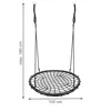 A black net swing with dimensions indicated. Anteprima dell’immagine prodotto