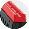 A close-up view of a red and black product with measurement markings. Produktbild-Vorschau