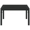 Tavolino da giardino nero 60x60x35 cm in acciaio Anteprima dell’immagine prodotto 3