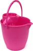 Plastik-Roß-Emmer 10 l rosa ovaal mit Wischer und Produktbild-Vorschau 2