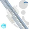 tecuro Rohrclip einfach - Ø 8 mm - Kunststoff weiß mit Produktbild-Vorschau 3