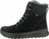 A black winter boot with gray fur lining. Produktbild-Vorschau