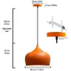 Hängelampe Küchenlampe Hängend Metall Retro Pendelleuchte Produktbild-Vorschau 2