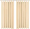 vidaXL Vorhänge Mikro-Satin 2 Stk. mit Schlaufen 140x245 cm Produktbild-Vorschau 4