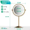Schminkspiegel - Stehend - Wiederaufladbar - Gold - Produktbild-Vorschau 6
